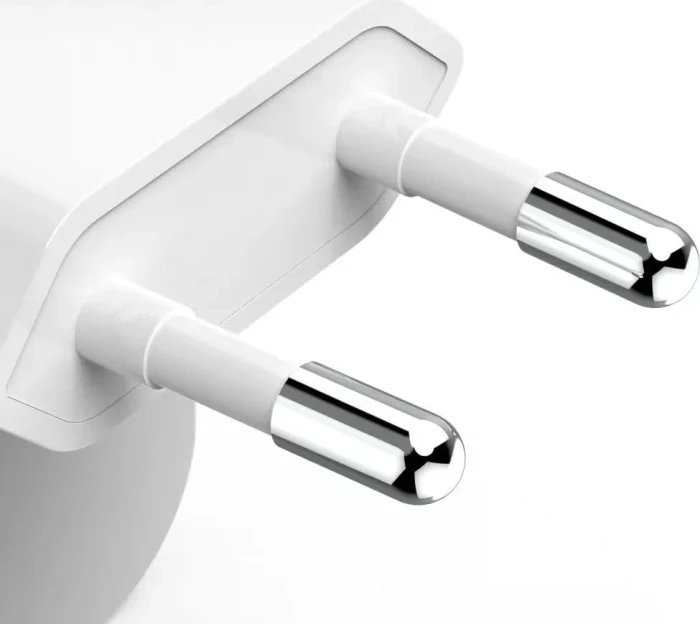 Hama Schnellladegerät GaN 2x USB-C faltbares Mini-Ladegerät PD 40W weiß