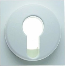 Berker S.1/B.3/B.7 Zentralstück für Schlüsselschalter/-taster, polarweiß glänzend