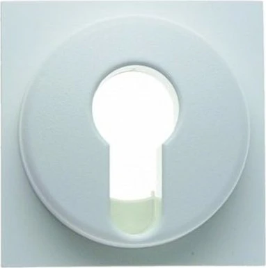 Berker S.1/B.3/B.7 Zentralstück für Schlüsselschalter/-taster, polarweiß glänzend
