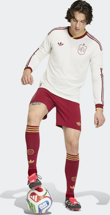 adidas FIFA WM 2026 Spanien Authentic Auswärtstrikot langarm off white (Junior)