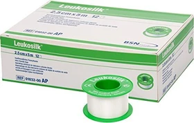 BSN medical Leukosilk, 2.5cm x 5m, 12 Stück