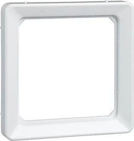 Schrack ELSO Rahmen Kombirahmen für Einbaugeräte mit Zentralplatte 50x50mm, reinweiß