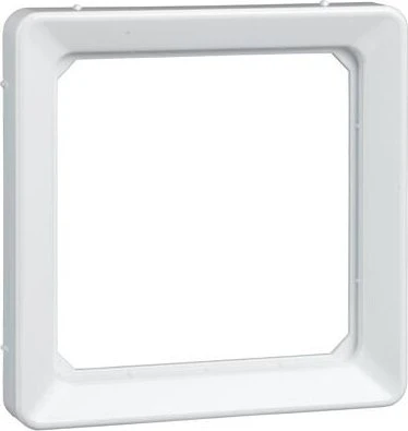 Schrack ELSO Rahmen Kombirahmen für Einbaugeräte mit Zentralplatte 50x50mm, reinweiß