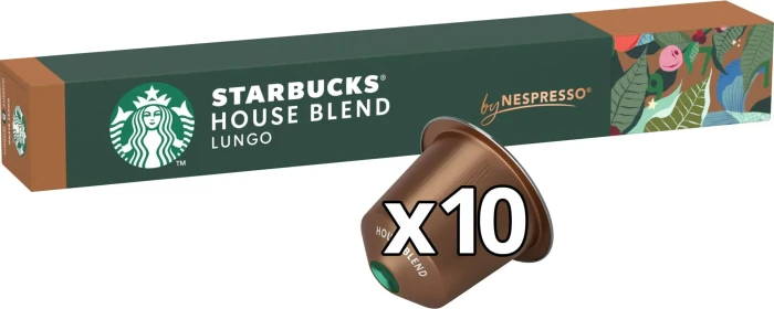 Starbucks House Blend Lungo Kaffeekapseln, 10 Stück