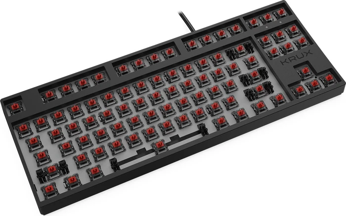 Krux Atax Pro RGB, TKL, schwarz, LEDs RGB, Outemu Red, USB, US