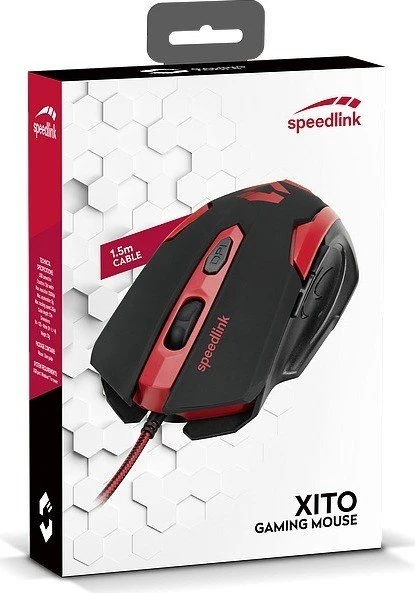 Speedlink Xito Gaming Mouse schwarz/rot, USB