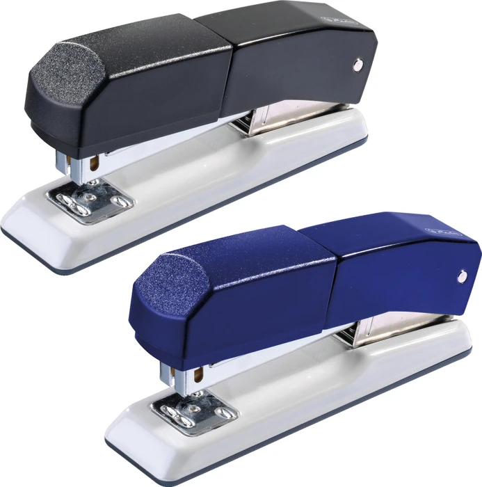 Herlitz Heftapparat Metall 24/6, 14cm, farbig sortiert, schwarz/blau