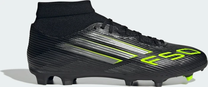 adidas F50 League Mittelharte/Hart- und Aschenplätze core black/iron metallic/lucid lemon