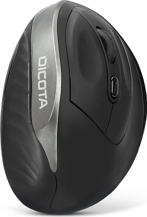 Dicota RELAX Wireless Ergonomic Mouse schwarz/silber, USB