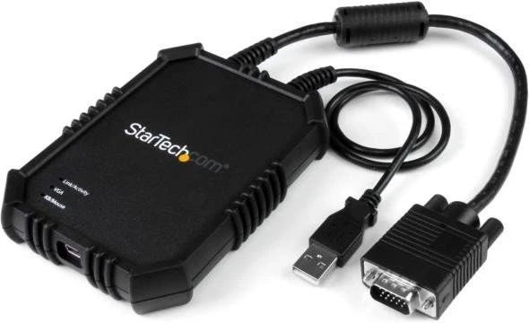 StarTech KVM Console to Laptop USB 2.0 Portable Crash Cart Adapter with File Transfer & Video Capture