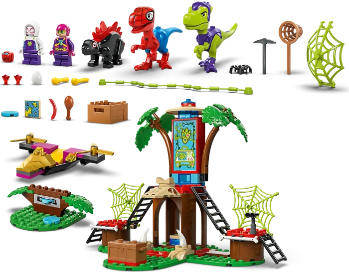 LEGO Marvel Super Heroes Spielset - Showdown am Baumhaus: Spidey-Rex vs. Gobby-Raptor