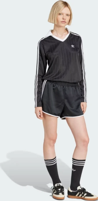 adidas Adicolor 3-Streifen Sprinter Laufhose kurz schwarz (Damen)