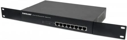 Intellinet Desktop Switch, 8x RJ-45, 70W PoE+
