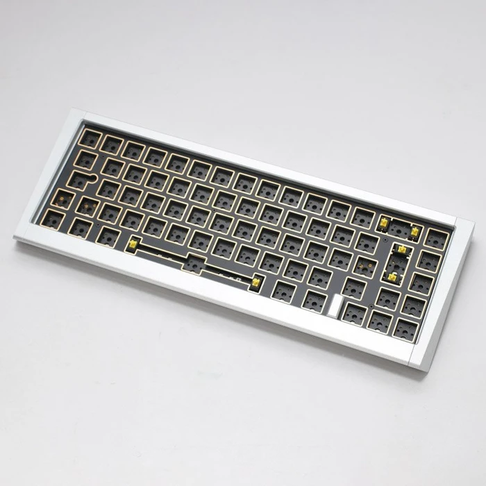 Ducky Outlaw 65 Barebone Gaming-Tastatur, silber, ISO
