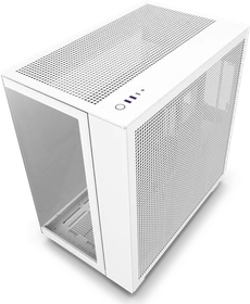 NZXT H9 Flow White, weiß, Glasfenster
