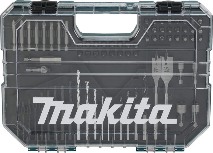 Makita Bohrer-/Bits-Zubehörset inkl. Werkzeugbox, 75-tlg.