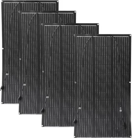 Aysolar 100W 12V Solarpanel Flexibel ETFE, 100Wp, 4 Stück, 400Wp