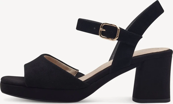 Tamaris Ledersandalette Wide Fit black suede (Damen)
