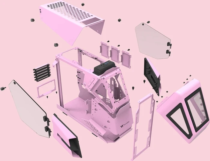 Thermaltake AH T200 Pink Edition, Glasfenster