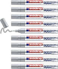edding 750 Lackmarker silber, 10er-Pack