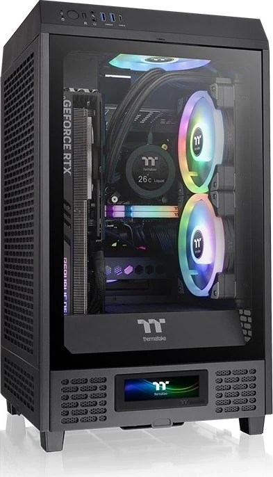 Thermaltake LCD Panel Kit 3.9" für Thermaltake The Tower 200, schwarz