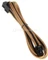 BitFenix Alchemy 6-Pin PCIe Verlängerung 45cm, sleeved gold/schwarz Vorschaubild