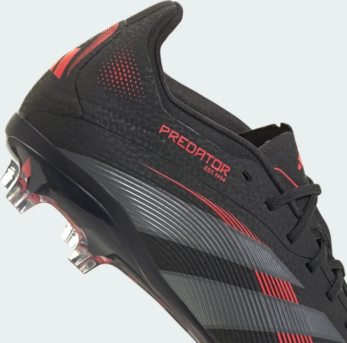 adidas Predator Elite FG core black/grey four/lucid red (Junior)