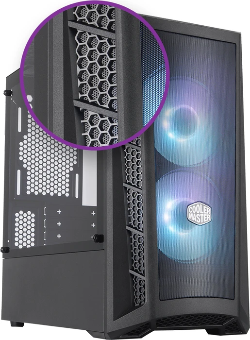Cooler Master MasterBox MB311L ARGB, inkl. LED-Steuerung, Glasfenster