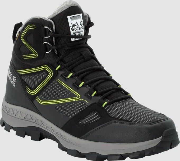 Jack Wolfskin Downhill Texapore Mid black/lime (Herren)