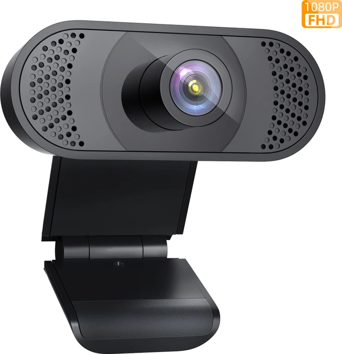 Wansview 1080P 102 FullHD Webcam mit Mikrofon, schwarz