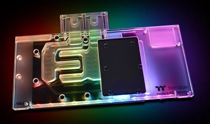 Thermaltake Pacific V-RTX 2080 Plus ASUS ROG GPU Block mit Backplate, transparent