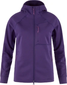 Fjällräven Abisko Grid Fleece Hoodie Funktionsjacke dark violet (Damen)