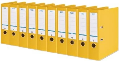 Elba smart pro+ Ordner 2-Ring, 80mm, A4, gelb, 10er-Pack