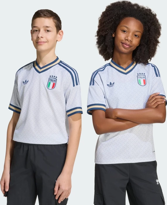 adidas Italien 2026 Auswärtstrikot kurzarm aeroblue (Junior)