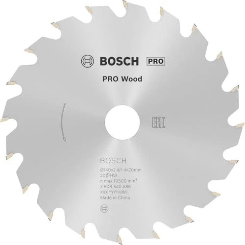 Bosch Professional Optiline Wood Kreissägeblatt 20Z, 140x2.4x20mm, 1 Stück
