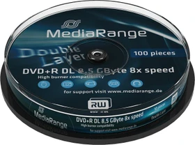 MediaRange DVD+R 8.5GB, 8x, 10er Spindel