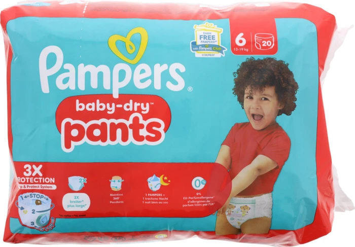 Pampers Baby-Dry pants Gr.6 Einwegwindel, 14-19kg, 20 Stück