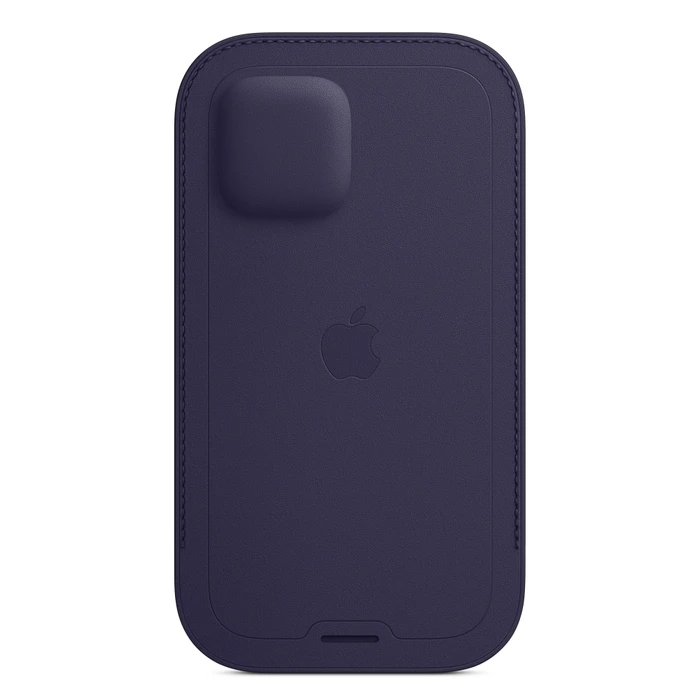 Apple Lederhülle mit MagSafe für iPhone 12/12 Pro dunkelviolett
