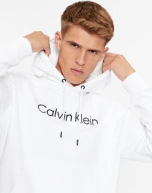 Calvin Klein Logo Hoodie bright white (Herren)