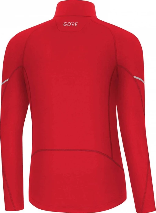 Gore Wear Mid Zip Funktionsshirt langarm rot (Herren)