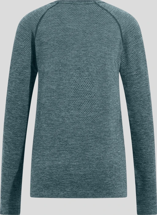 Odlo Essential Seamless Funktionsshirt langarm provincial blue melange (Damen)