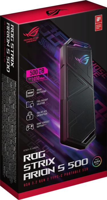 ASUS ROG Strix Arion S500, 500GB, USB-C 3.1