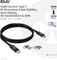 Club 3D USB-C Kabel, USB4 Gen3x2, 40Gb/s, 8K60Hz, 240W PD EPR, USB-C Stecker auf USB-C Stecker, 1m Vorschaubild