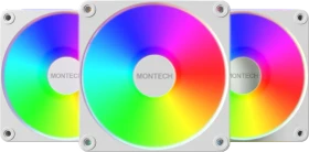 Montech GF120R V2 ARGB, weiß, Lüftersteuerung, 120mm, 3er-Pack
