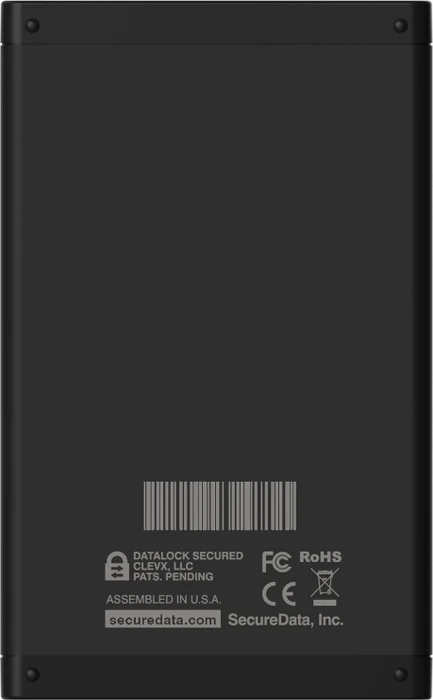 ClevX SecureData SecureDrive KP SSD, 2TB, USB 3.0 Micro-B