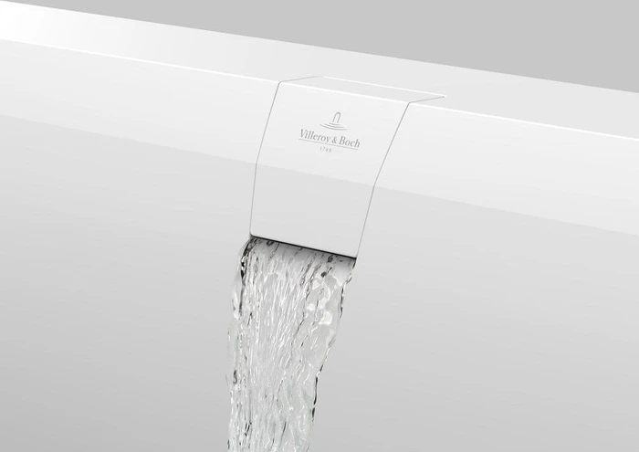 Villeroy & Boch Squaro Edge 12 Wasserzulauf integr. in Überlauf 150 x 220 x 65 mm stone wehite