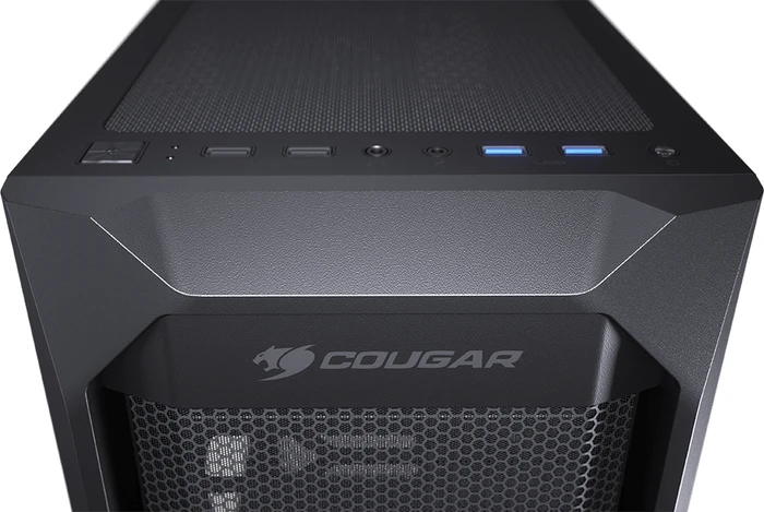Cougar MX410 Mesh-G, Glasfenster