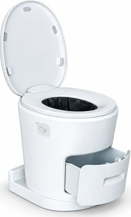 Freucamp Akkubetriebene Trockentoilette Campingtoilette