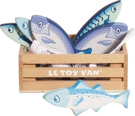 Le Toy Van Holzkiste mit 6 Fischen