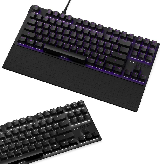 NZXT Function Tenkeyless, matt, LEDs RGB, hot-swap, schwarz, Gateron RED, USB, DE